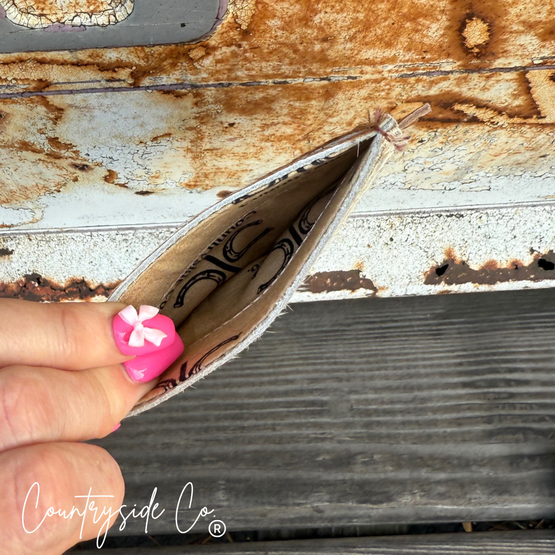 Cowhide Credit Card Holder, Slots front and back